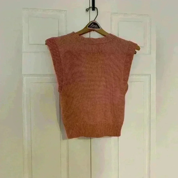 ARITZIA WILFRED ALPS  SWEATER VEST (DUSTY CLAY PINK) - Picture 7 of 7